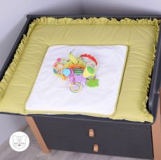 Пеленальний матрац 72х80 см Baby Veres Macaroon Green apple, 0-12 міс, 100% бавовна, 1 пелюшка водонепроникна